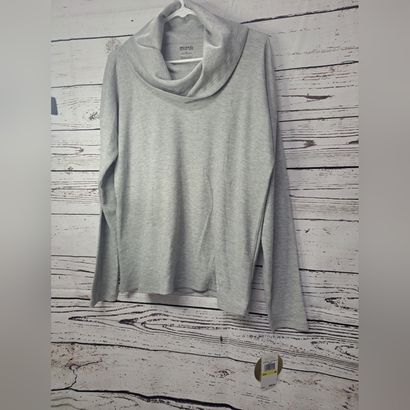 MK Michael Kors Basics Lightweight Ling Sleeve Cowl Neck Sweater-M - Picture 8 of 10